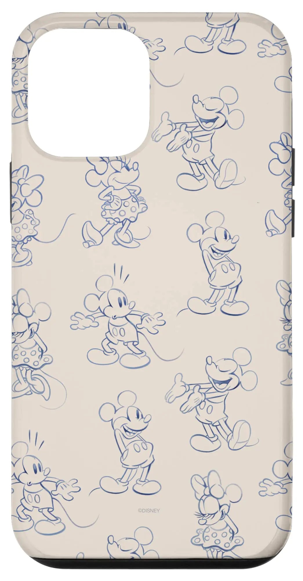 iPhone 16 Plus Disney Mickey and Minnie Mouse Retro Vintage Art Reactions Case