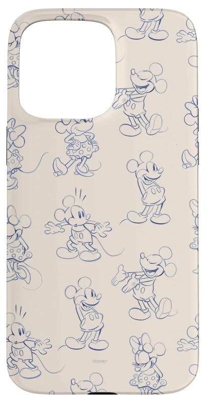 iPhone 16 Plus Disney Mickey and Minnie Mouse Retro Vintage Art Reactions Case