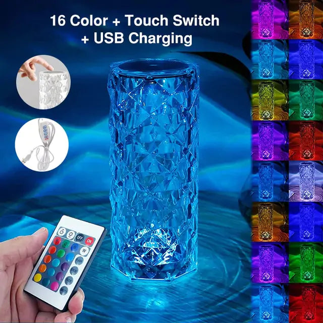 LED Crystal Table Lamp