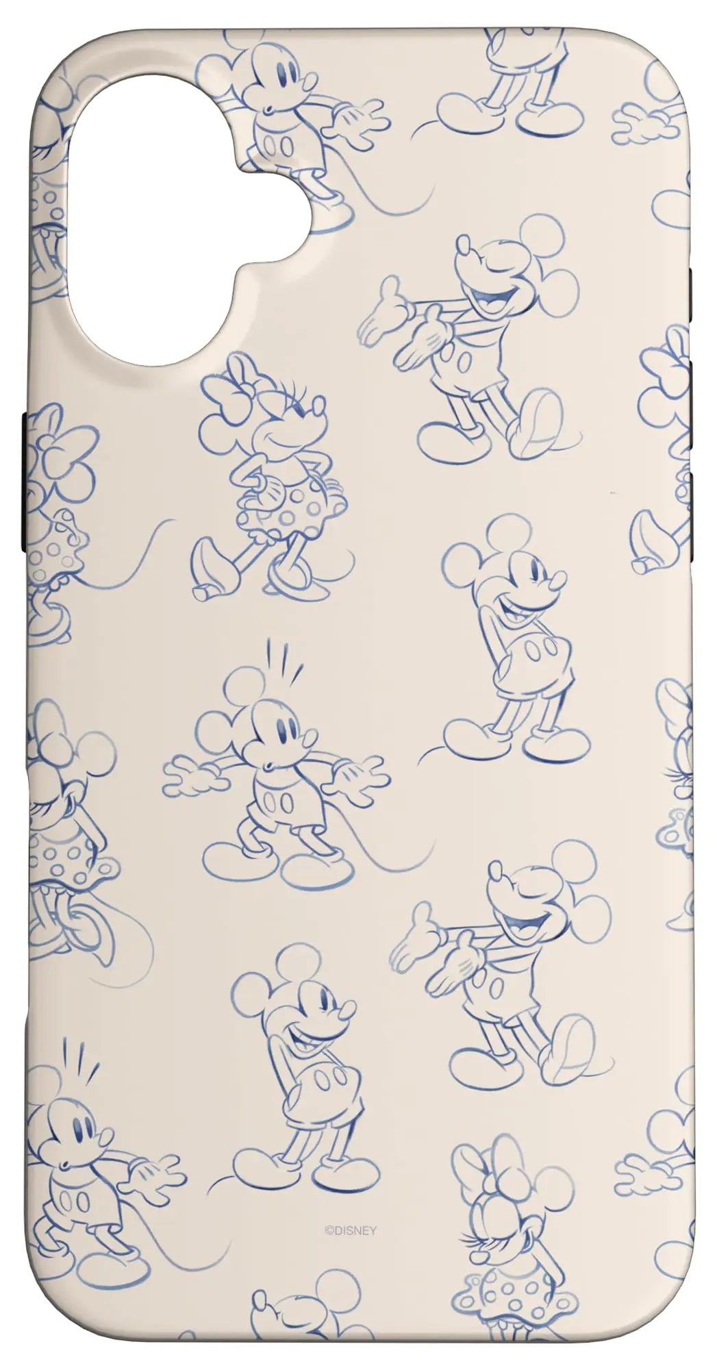 iPhone 16 Plus Disney Mickey and Minnie Mouse Retro Vintage Art Reactions Case