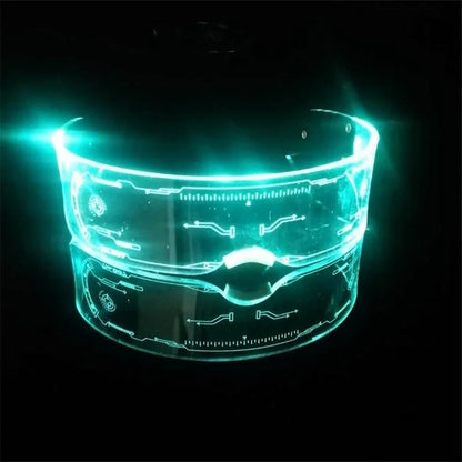 SO&EI LED Luminous Sunglasses: Vintage Punk Goggles for Fashion Parties