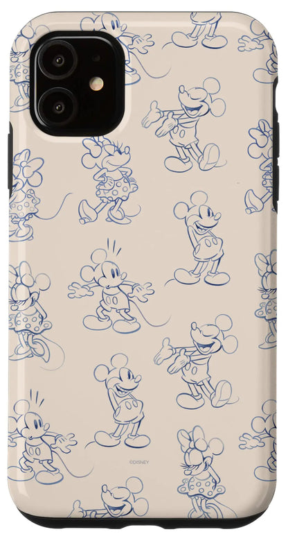 iPhone 16 Plus Disney Mickey and Minnie Mouse Retro Vintage Art Reactions Case