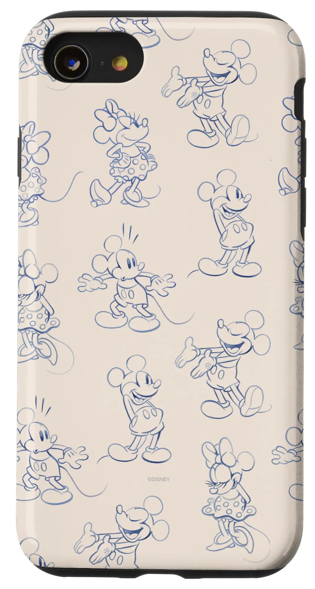 iPhone 16 Plus Disney Mickey and Minnie Mouse Retro Vintage Art Reactions Case